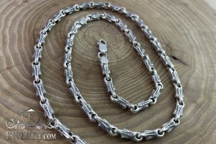 Author's chain of sterling silver 7 with blackening, фото